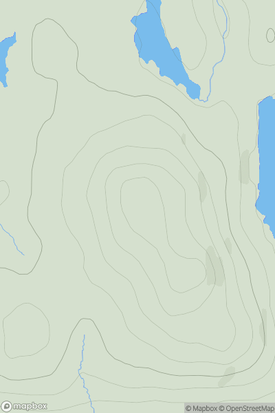 Thumbnail image for Beinn Bhuidhe [Lewis and Nearby Islands] [NB330168] showing contour plot for surrounding peak